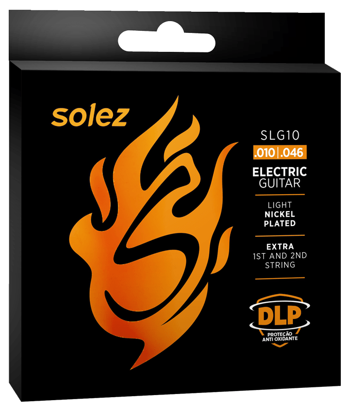 ENCORDOAMENTO SOLEZ PARA GUITARRA CALIBRE 0.010 DLP - SLG10