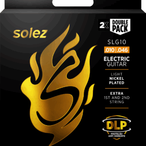ENCORDOAMENTO SOLEZ PARA GUITARRA CALIBRE 0.010 "DOUBLE PACK" - SLG10 2 PACK