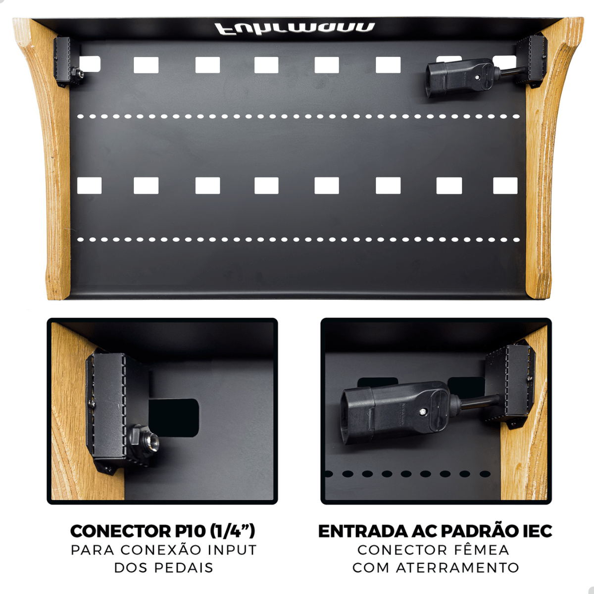 PedalBoard em Aço Reforçado Para Até 16 Pedais Eletrificado - Imagem 7